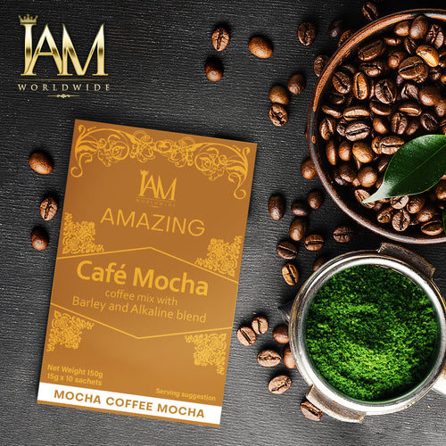 Amazing Cafe Mocha Coffee Mix with Barley and Alkaline Blend