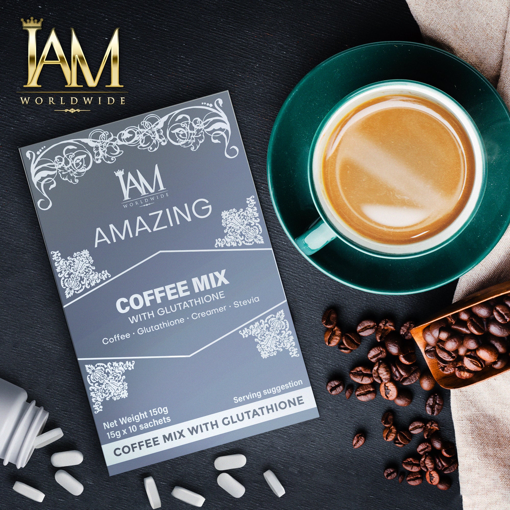 iam glutathione Amazing Coffee Mix with – Worldwide Online Store PH Size:50 Tablet GHK-Cu für Haare: Wirkt age spot removal soap
