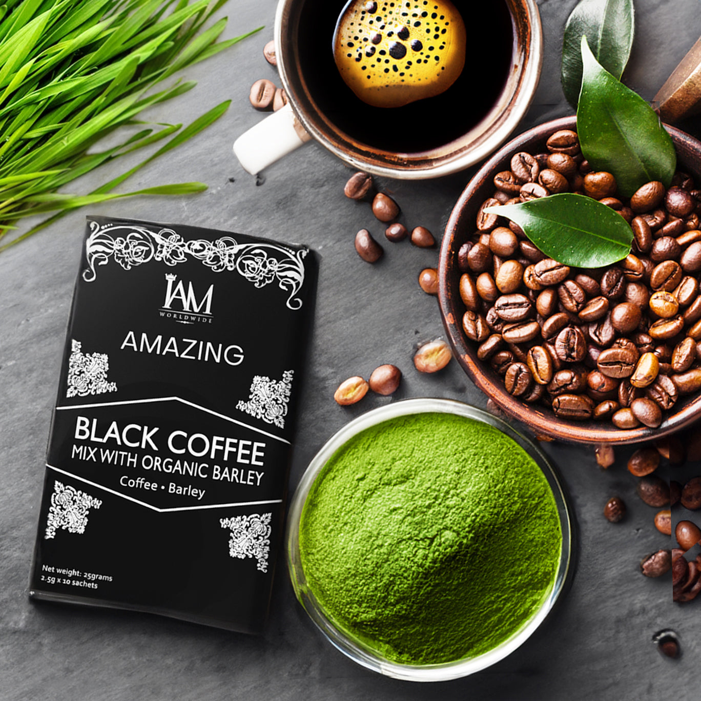 iam worldwide coffee with glutathione IAm Worldwide Amazing Coffee Mix with Glutathione main image 1